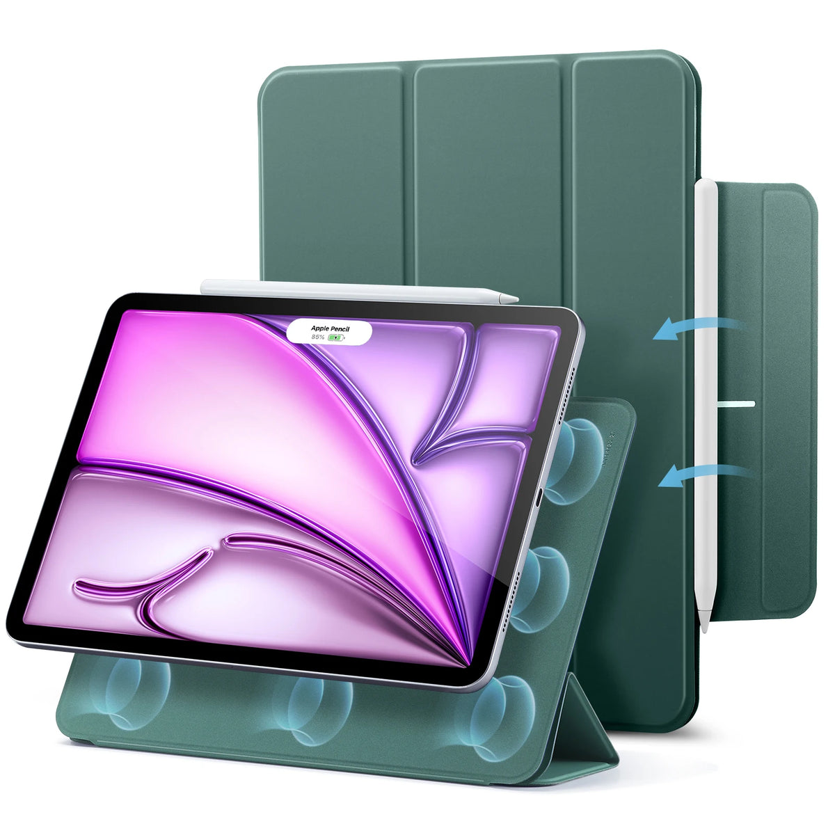 Magnetic Folio Case for iPad Air 11 Inch with Auto Wake/Sleep