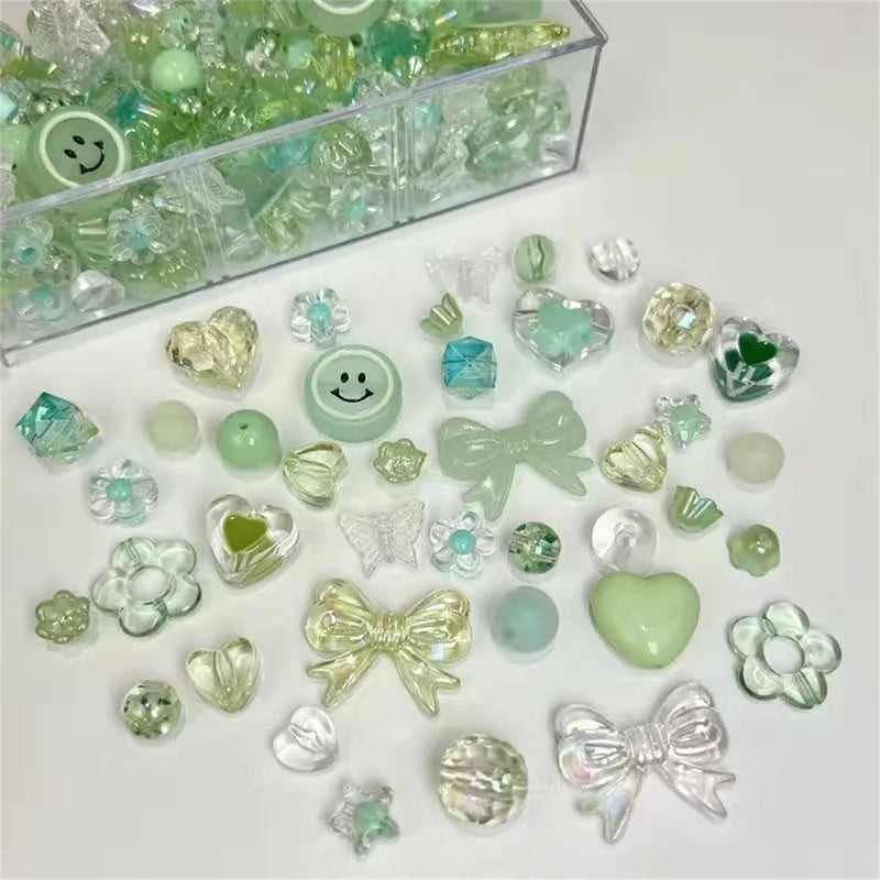 Colorful Acrylic Bead Mix for DIY Jewelry