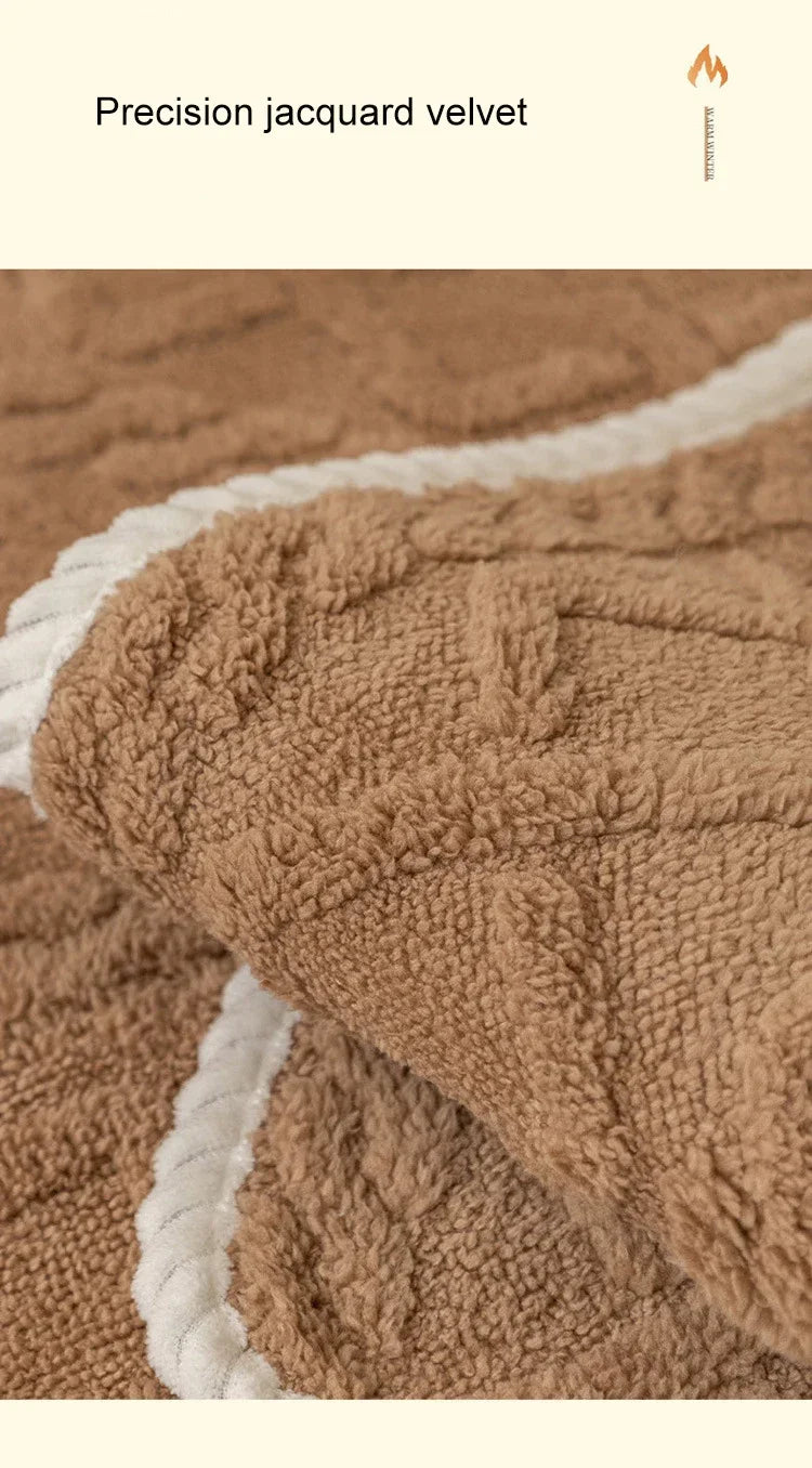 Plush Non-Slip Sofa Cover with Quilted Cotton