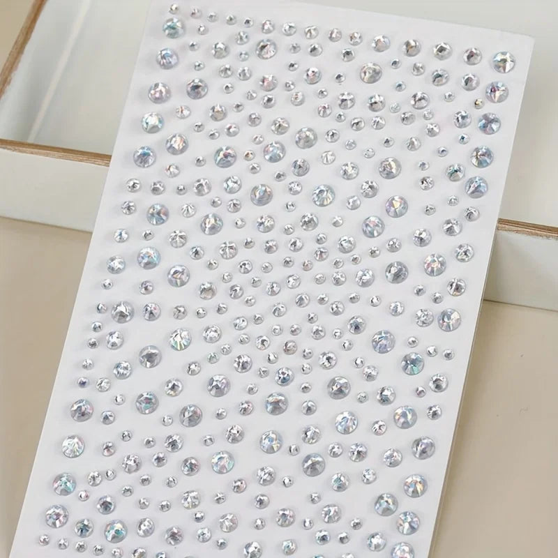 Multifarbene Strass-Gesichtschmuck