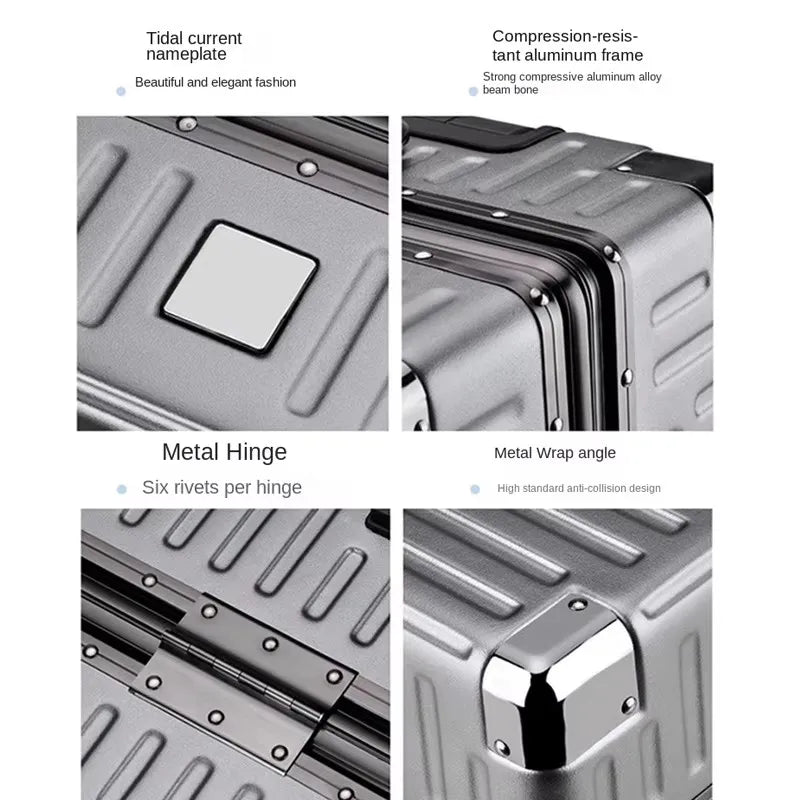 Valise en Aluminium Durable avec Serrure de Sécurité