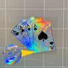 Poker Card Vinyl Decal for Motorcycles & Cars