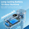 Portable Rechargeable Mini Handheld Fan with 5 Speeds & LED Display