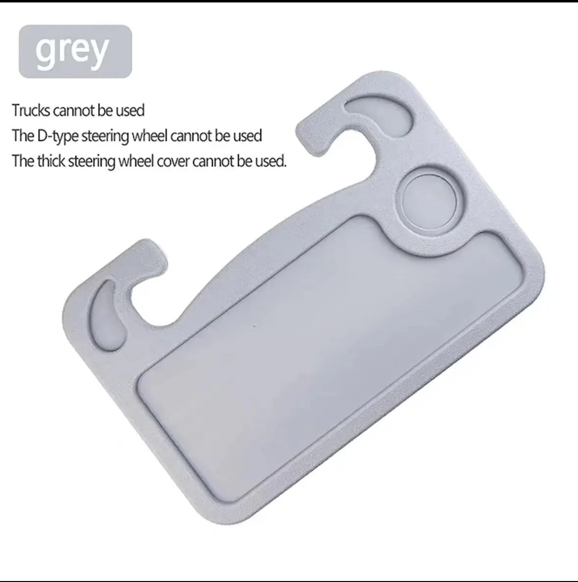 Portable Car Desk Mount for Steering Wheel - Laptop & Dining Tray