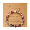 Zodiac Kristall-Armband mit Perlen
