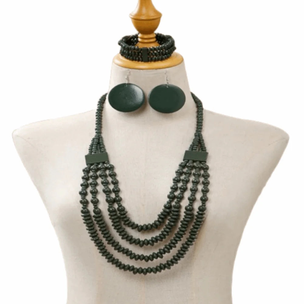 Set de Collar de Cuentas Encapa Bohemio