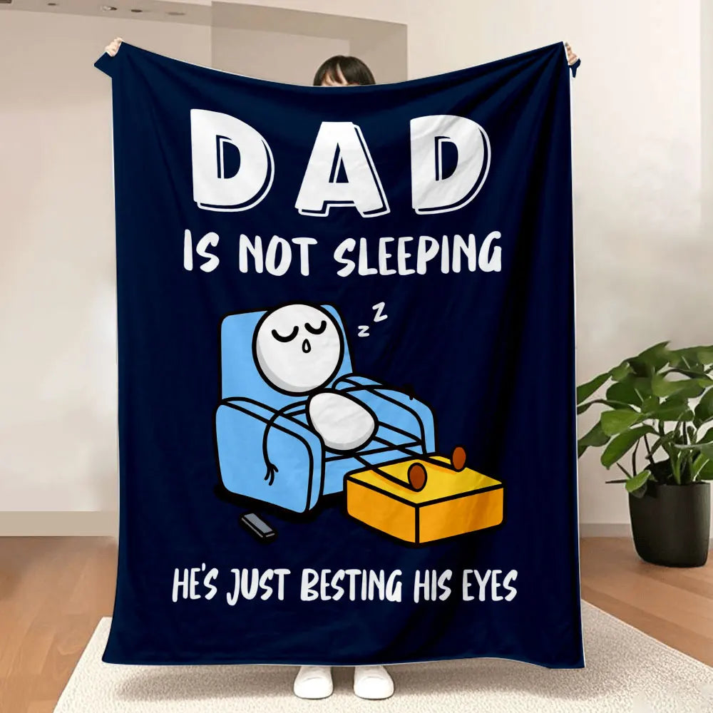 Funny Cartoon Dad Blanket