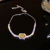Rhinestone Round Clasp Bracelet