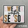 Pink Embroidered Iron-On Letter Patches for Clothing & Accessories