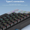 Compact 61-Key Mechanical Gaming Keyboard with RGB Backlighting