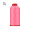 A roll of bright pink heavy-duty nylon bonded thread with a red cap.