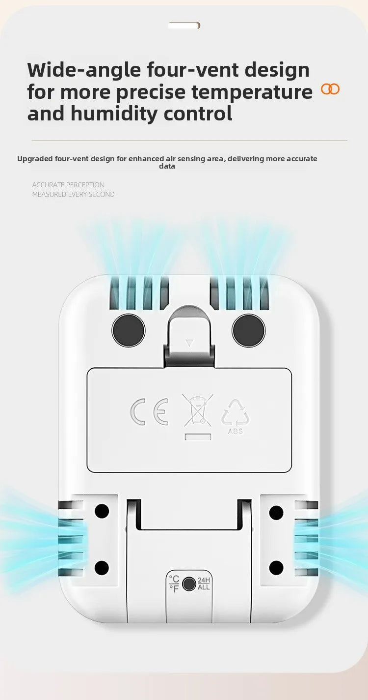 Digital Temperature and Humidity Monitor with Clock and Backlight