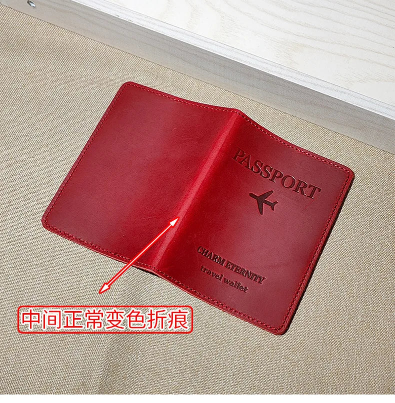 RFID-Blocking Leather Passport Holder