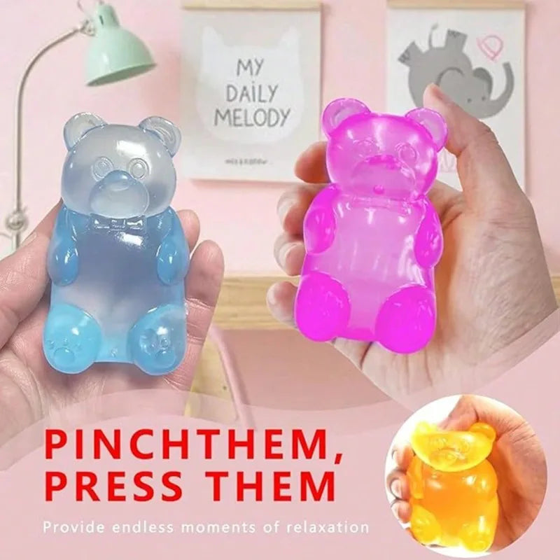 Soft Gummy Bear Fidget Squeeze Toy for Stress Relief