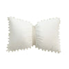 Velvet Bow Accent Pillow Cover