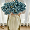 Hand Knitted Rose Bouquet Throw Blanket