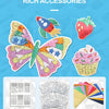 No-Mess Foil Art Kit for Kids – Creative Craft Set with Butterfly & Dessert Designs