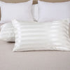 Luxurious Satin Stripe Pillowcase with Envelope Closure