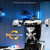 1:18 Scale RC Stunt Car with 360° Spin, LED Lights & One-Button Transformation