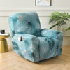 Printed Recliner Cover with Side Pocket — 4-Piece Set