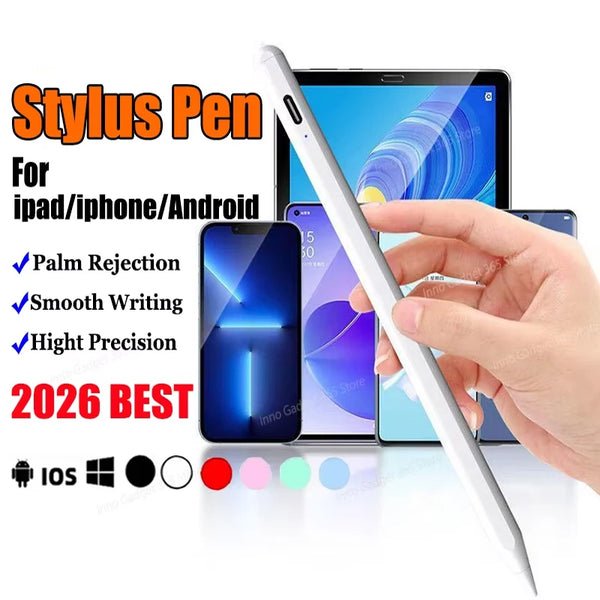 Universal Rechargeable Stylus Pen - Fine Tip with Palm Rejection