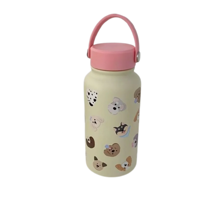 900ml Isolierflasche mit Strohhalm