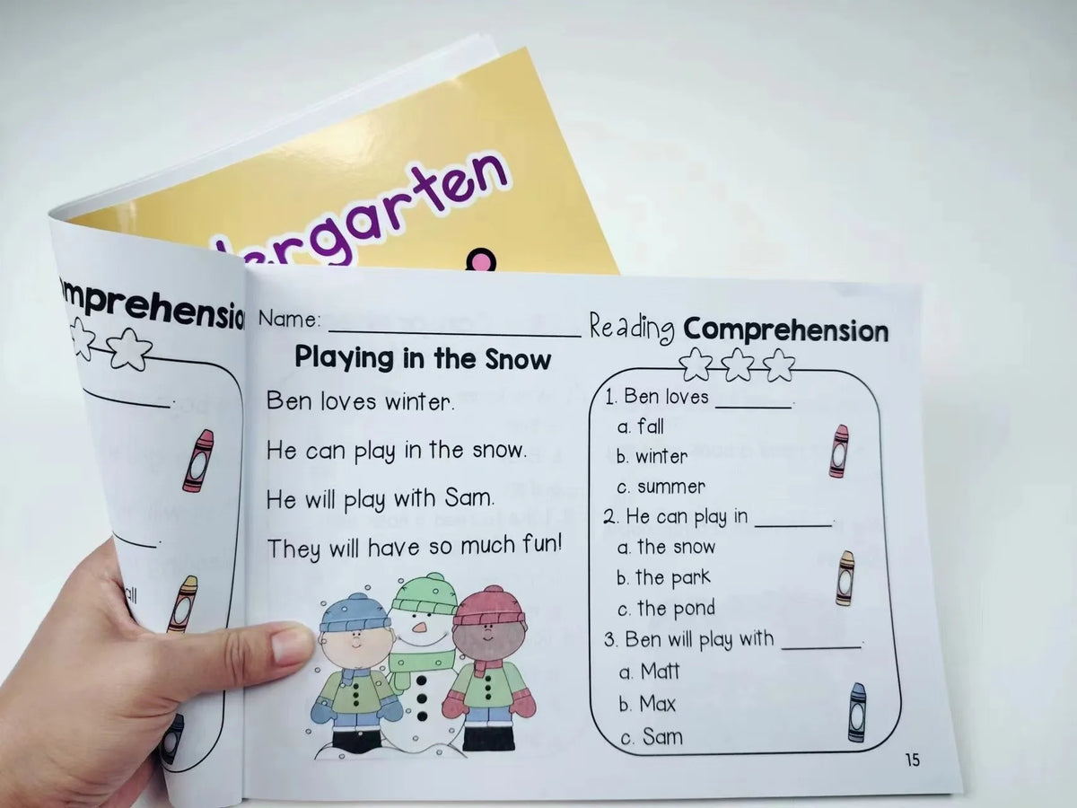 English Reading Comprehension Workbook for Kids Ages 5-8
