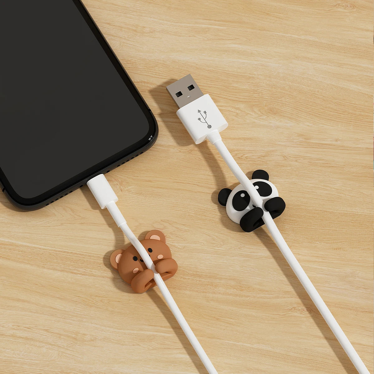 Adorable Cartoon Cable Organizer Clips