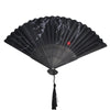 Traditional Folding Hand Fan with Bamboo Frame