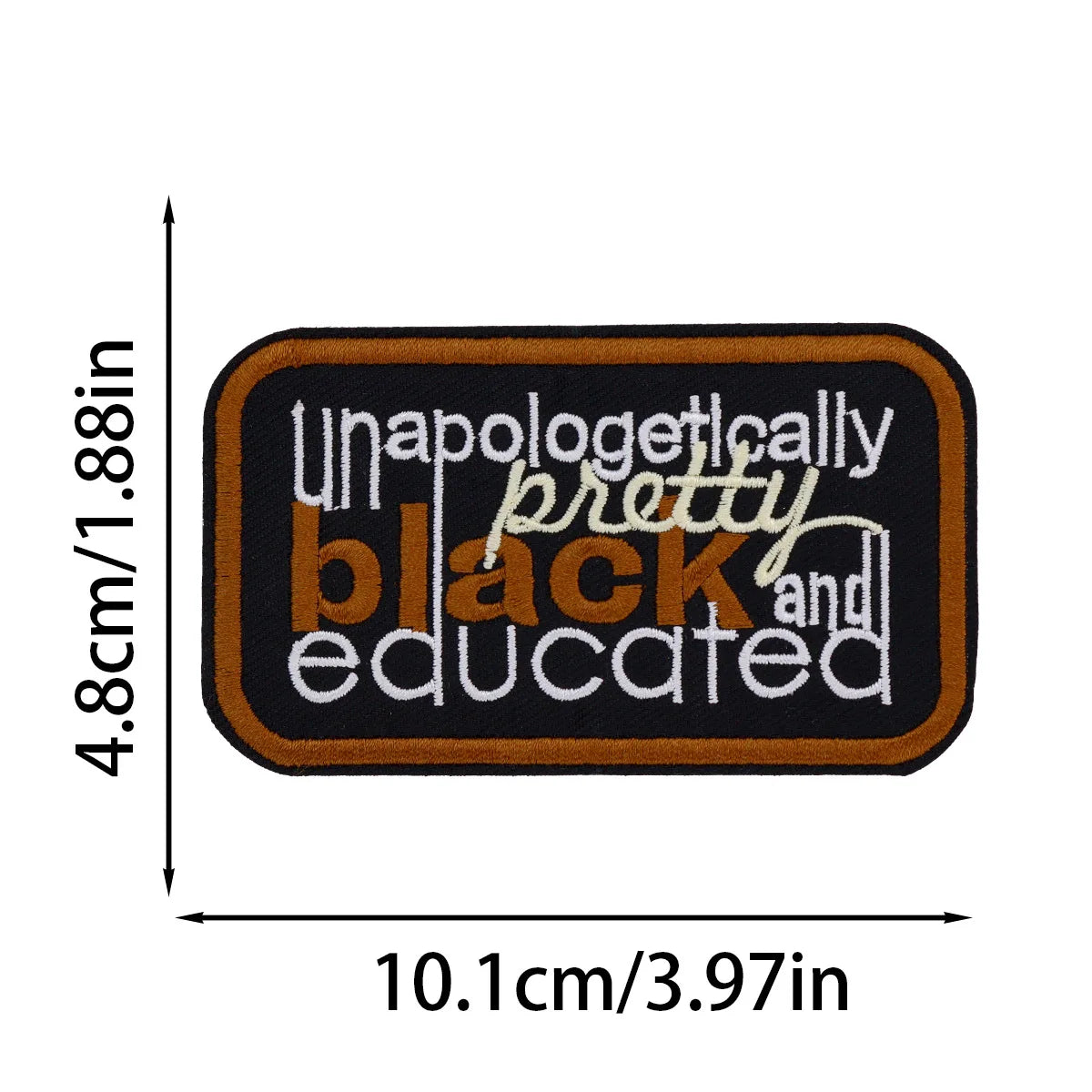 Embroidered Iron-On Patch – Stylish Black Queen Design