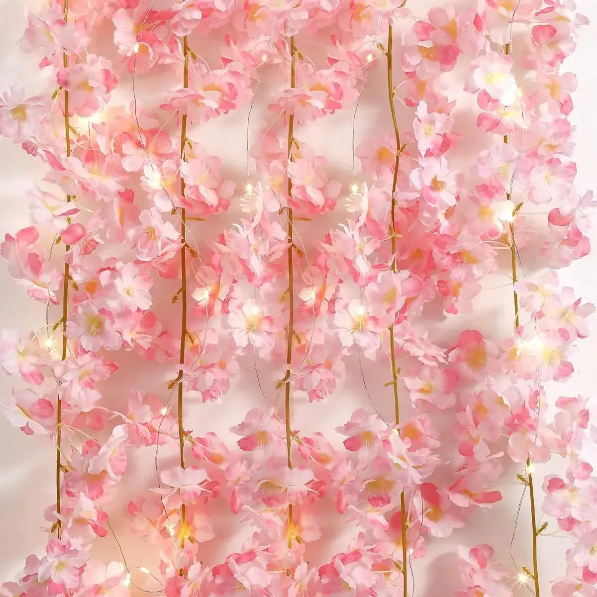Pinker Kirschblüten-Fairy-Lichterkette