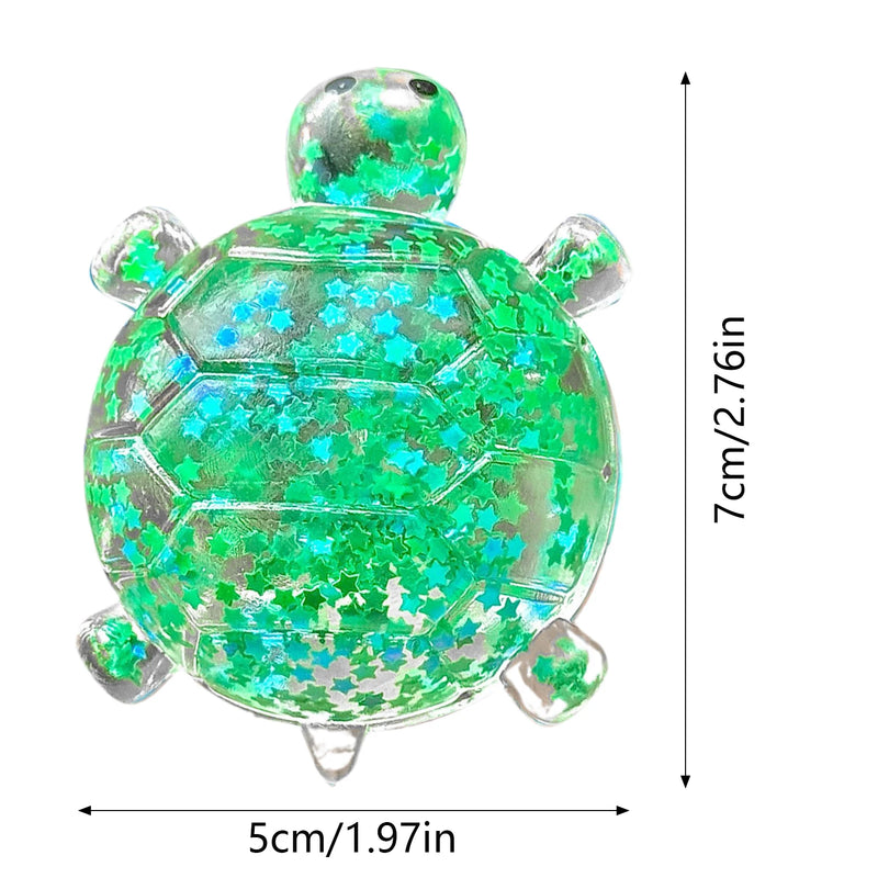 Glitter Turtle Squeeze Toy