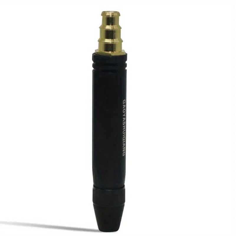 Black and gold adjustable high-pressure car wash water gun with a brass nozzle.
