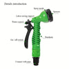 A green hand sprayer device with a nozzle and connection for watering plants or surfaces.