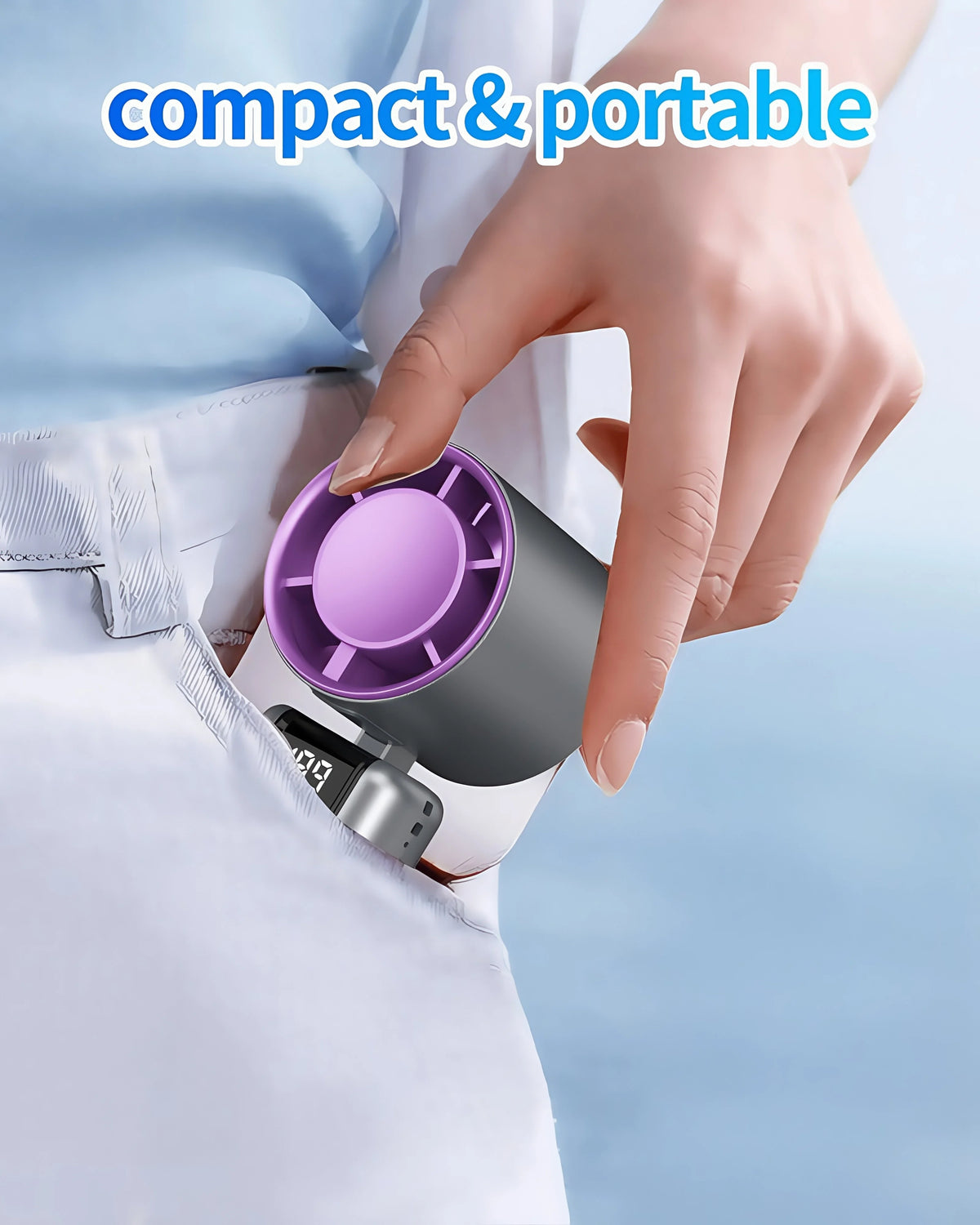 Foldable Turbo Fan with 200 Speed Settings