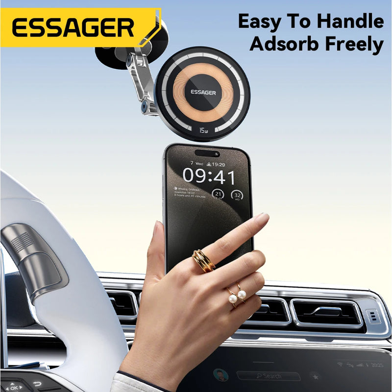 Magnetische kabellose Auto-Ladestation & Handy-Halterung