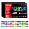 72-farbiger Acrylfarbe-Marker-Set mit Pinselspitzen