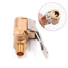 Brass Tire Inflator Valve Connector with Safety Relief