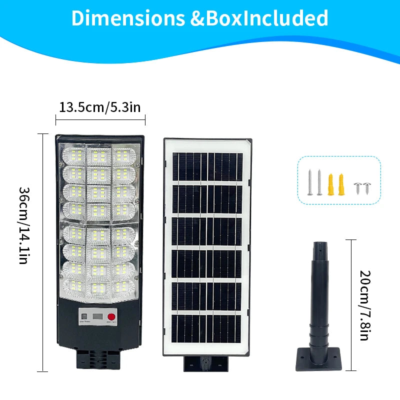 All-in-One Solar-LED-Straßenlaterne mit Fernbedienung