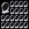 Transparent Coin Display Holders with Stands (10-Pack)