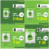 Various sizes of 2-way humidity control packs for herbs, flowers, and storage ranging from 2 gram to 67 gram.
