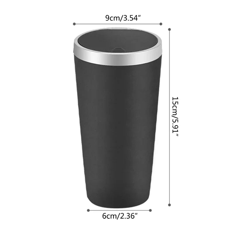 Leak-Proof Car Trash Can for Cup Holder