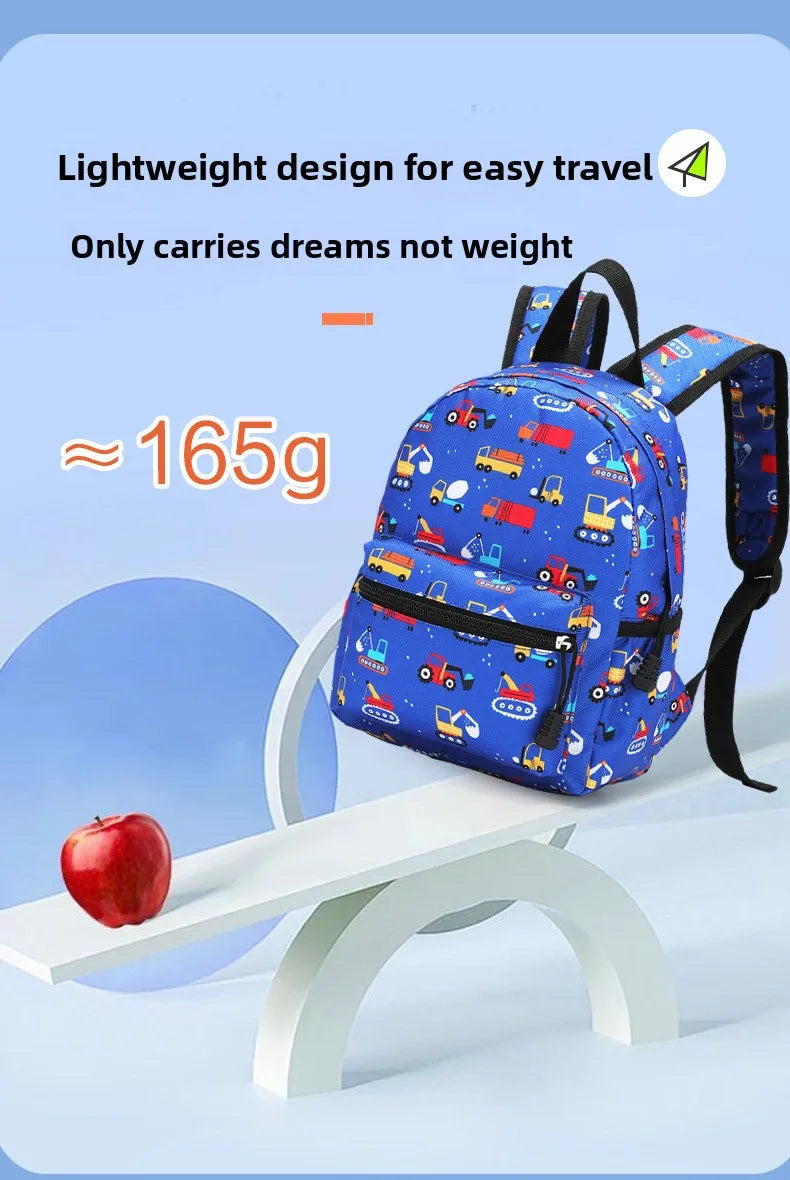 Kids' Lightweight Cartoon Backpack with Ergonomic Support