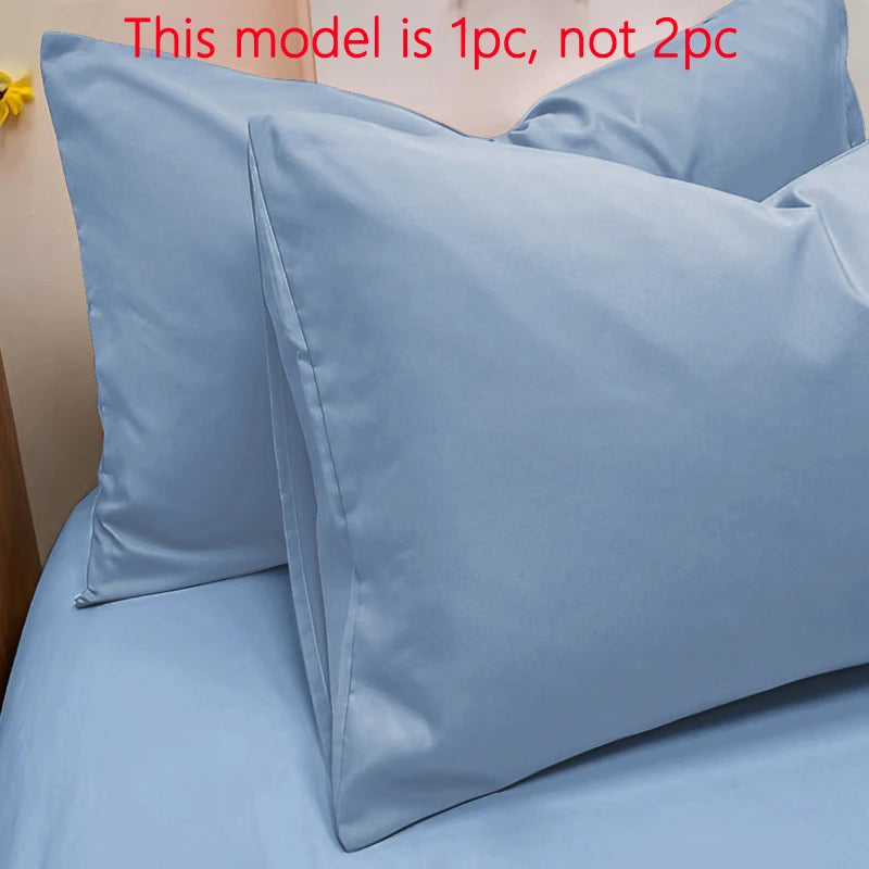 Matte Solid Color Pillowcase with Envelope Closure