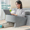 Extra Large Memory Foam Reading Pillow with Armrests