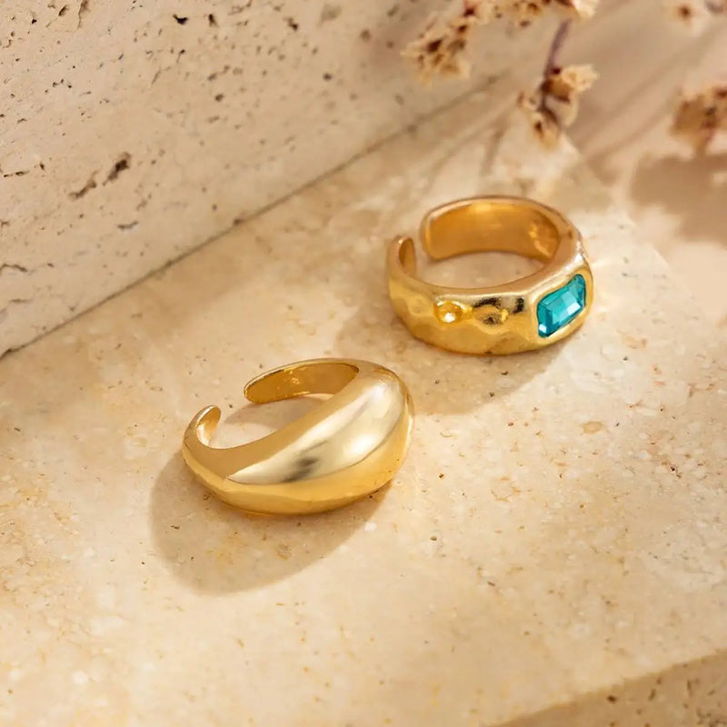 Adjustable Square Crystal Toe Ring