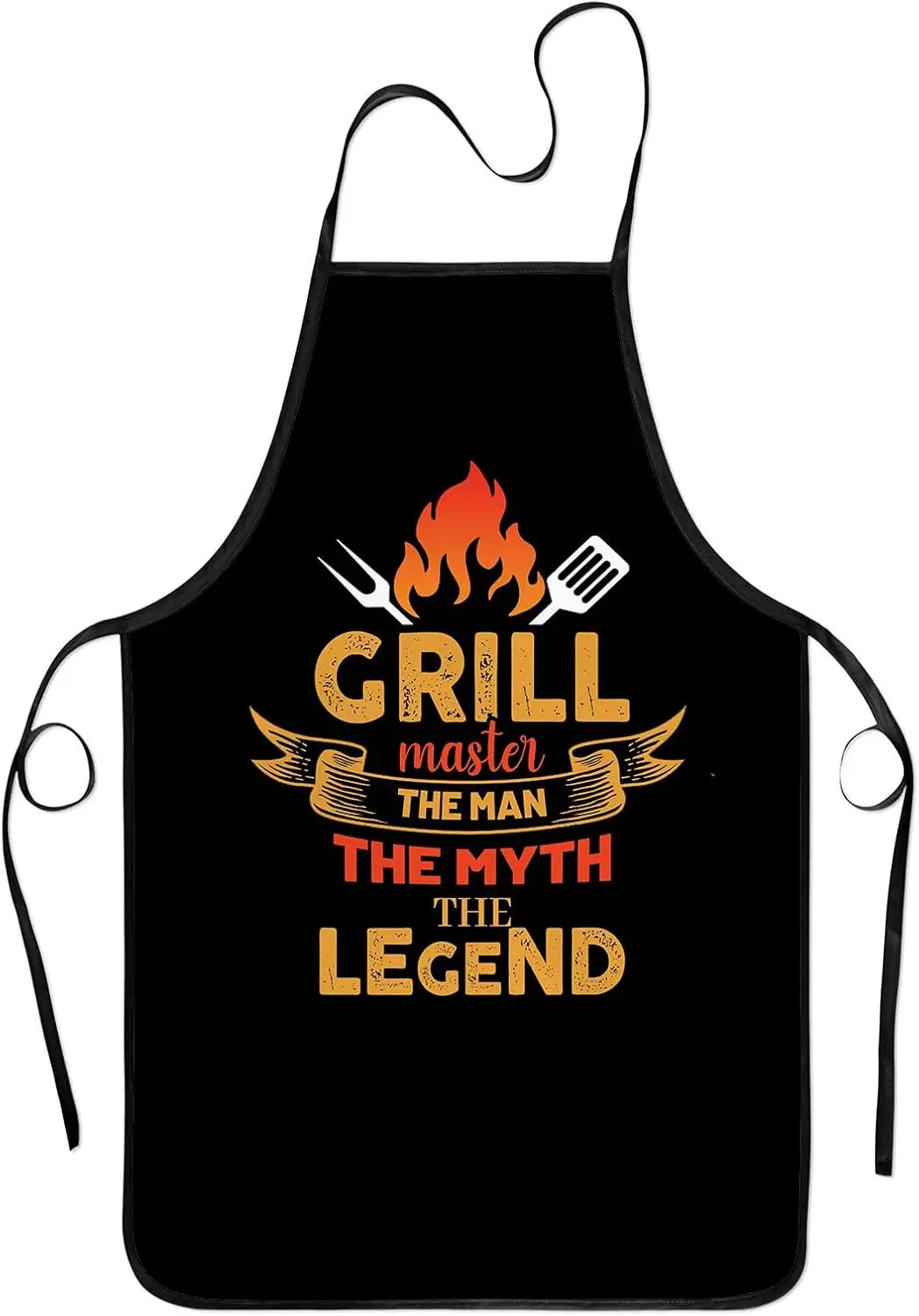 Black apron with text Grill master the man the myth the legend