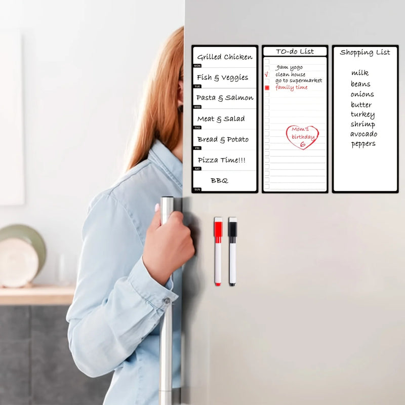 Magnetic Dry Erase Board Set for Refrigerator