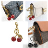 Crystal Fruit Bag Charm Keychain