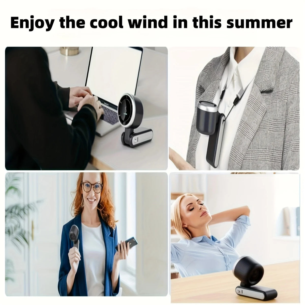 Mini Bladeless USB Rechargeable Handheld Fan